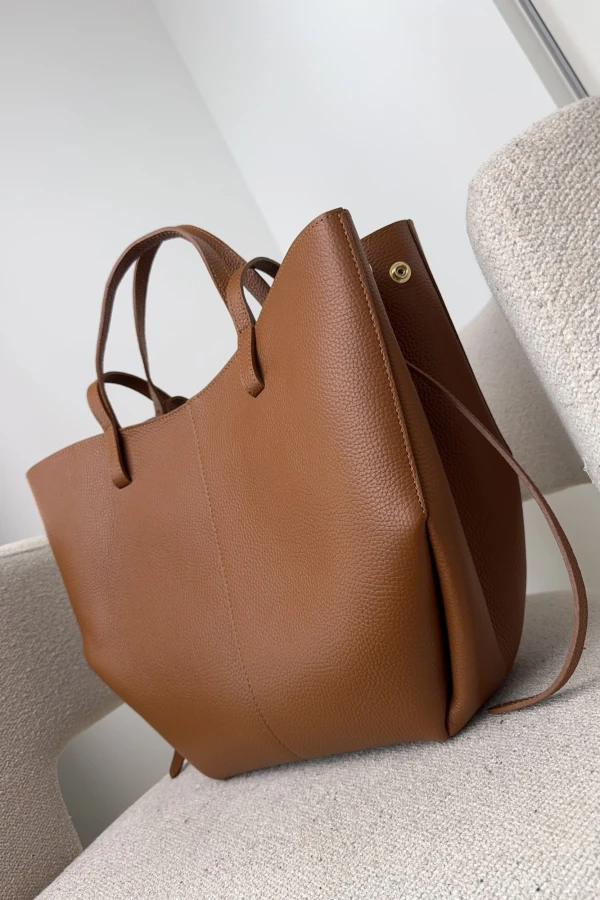 TOREBKA SHOPPERKA CAMILLA - DUŻA KARMEL