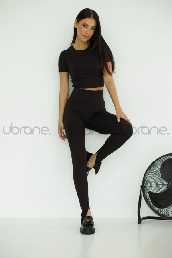 LEGGINSY PREMIUM BELLA CZARNE