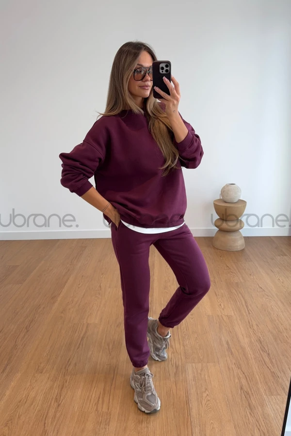 BLUZA CHIARA BAWEŁNIANA BURGUND