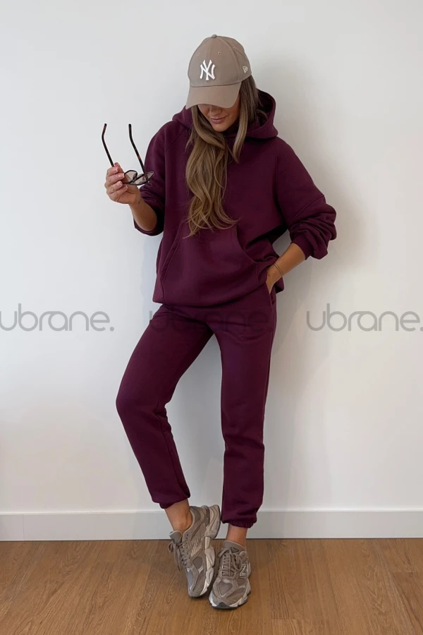 BLUZA CHIARA Z KAPTUREM BURGUND