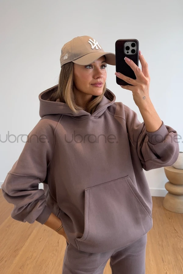 BLUZA CHIARA Z KAPTUREM KAKAO