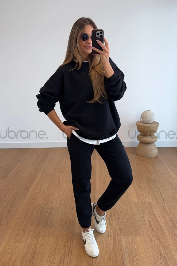 BLUZA CHIARA BAWEŁNIANA CZARNA