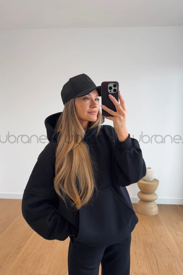 BLUZA CHIARA Z KAPTUREM CZARNA