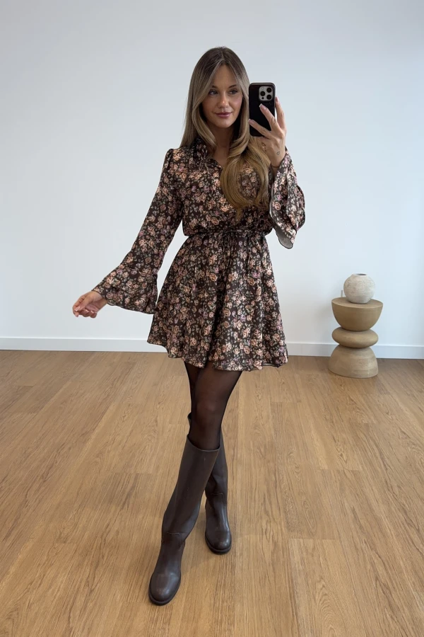 SUKIENKA Z PASKIEM HERBACIANA LIMA