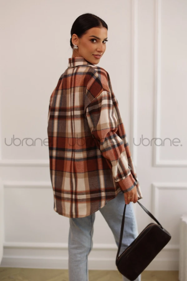 KOSZULA W KRATĘ KORAL 2202