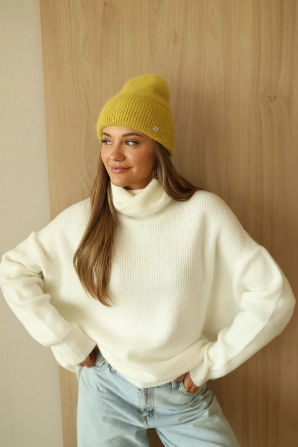 CZAPKA ANGORA GROSZEK