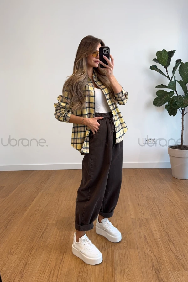 KOSZULA 100% BAWEŁNA CHICAGO - BANAN 500 4