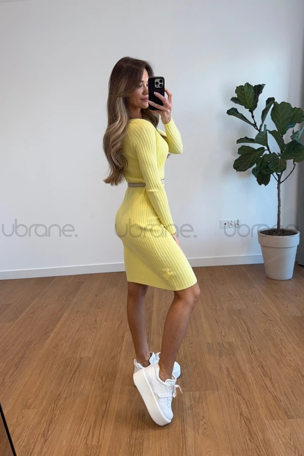 SUKIENKA MELODY PASTELOWY ŻÓŁTY 3