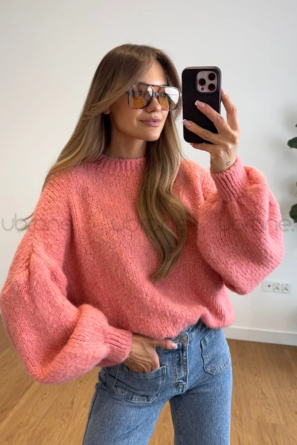 SWETER SELENA BRZOSKWINIOWY