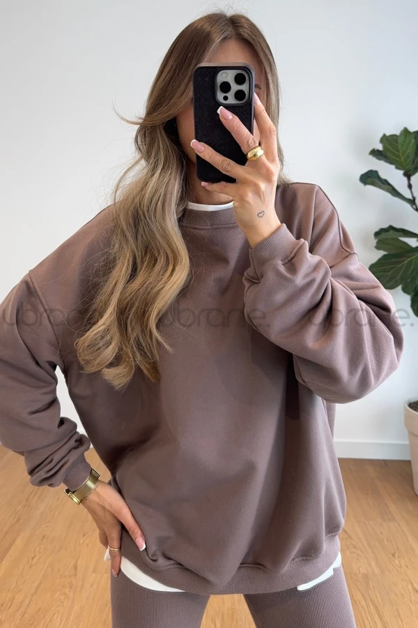 BLUZA BAWEŁNIANA CHIARA KAKAO