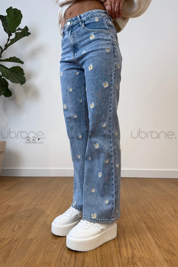 SPODNIE JEANSOWE WIDE LEG STOKROTKA 8