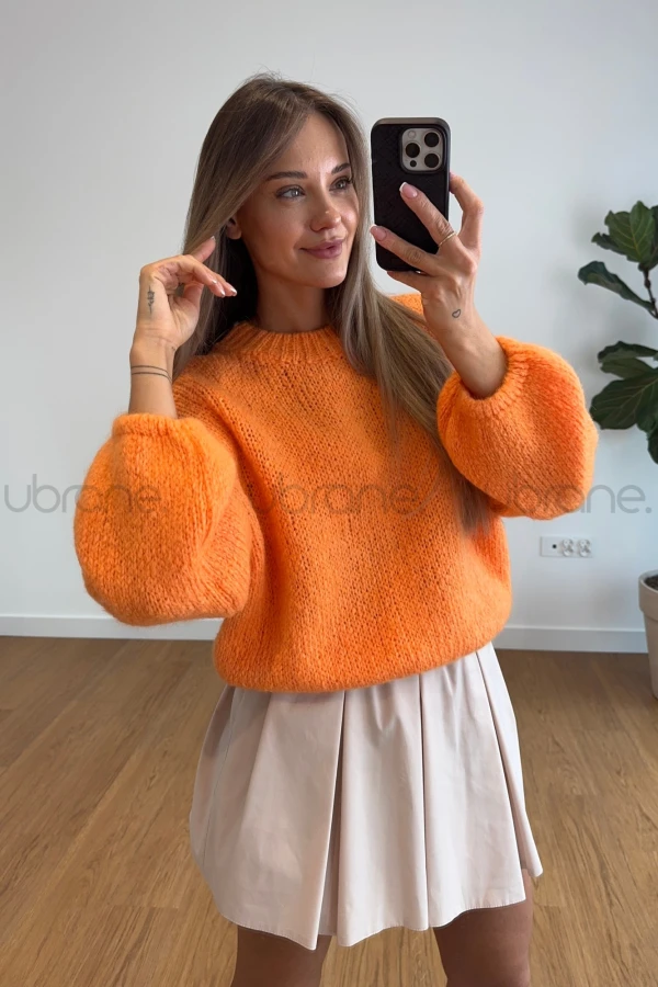 SWETER POLA POMARAŃCZOWY