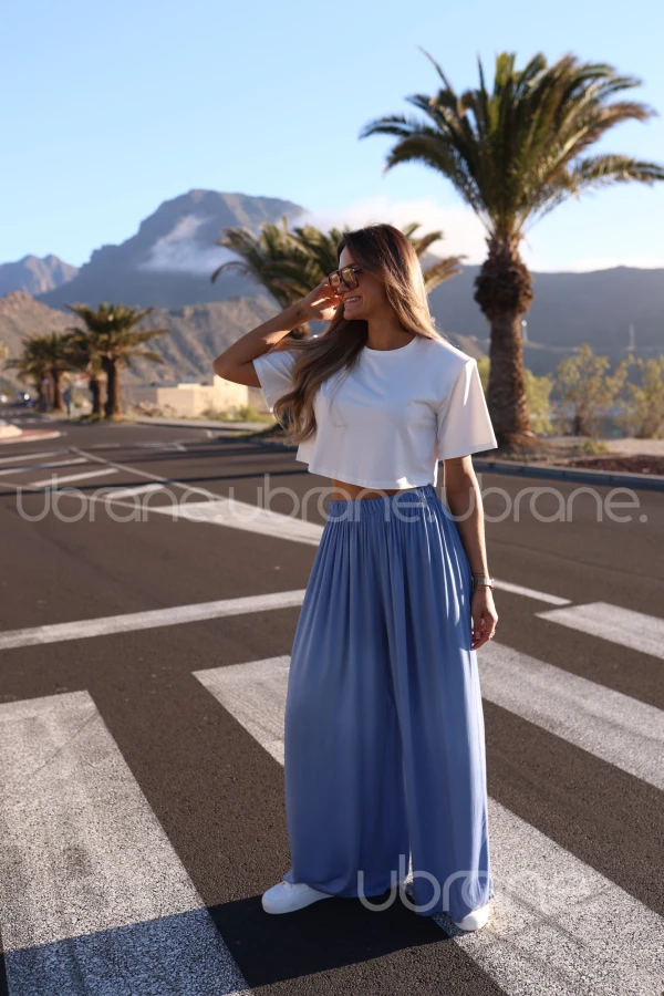 SPODNIE ADEJE Z 100% WISKOZY JEANS