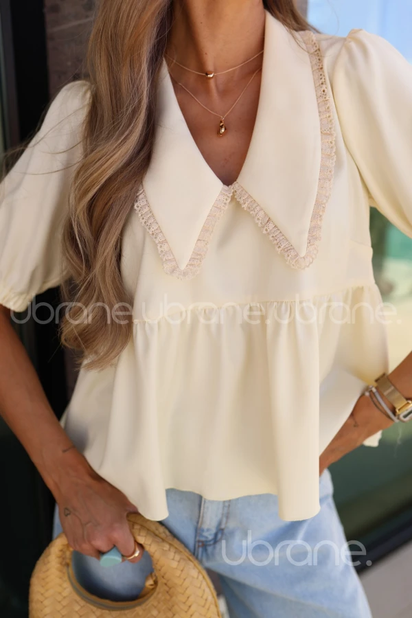 BLUZKA Z KOŁNIERZYKIEM MASELKO BARCELONA