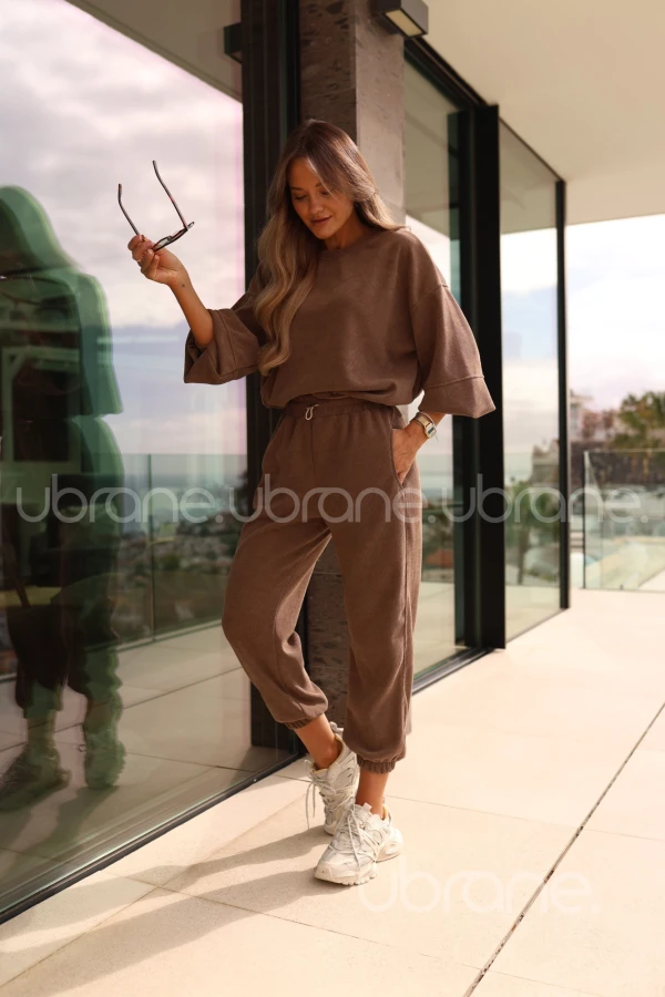 ZESTAW DRESOWY PRĄŻKOWANY LIO MLECZNA CZEKOLADA