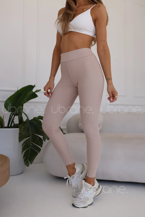 LEGGINSY BAWEŁNIANE LANA BEŻ